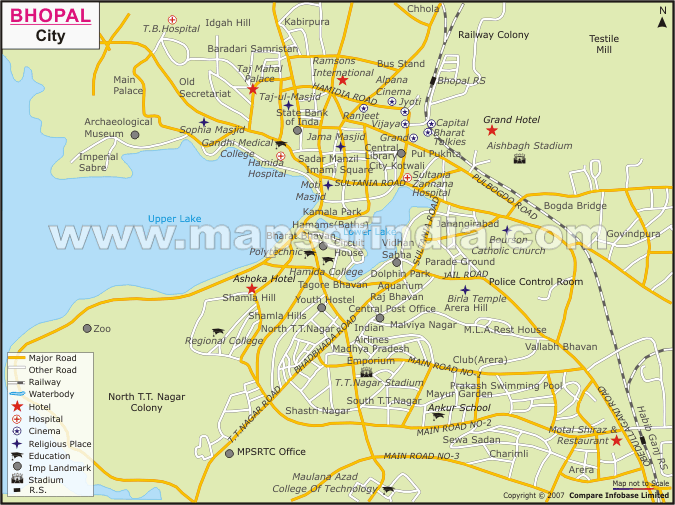 Bhopal India Map