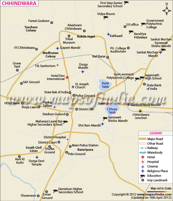 City Map of Chhindwara