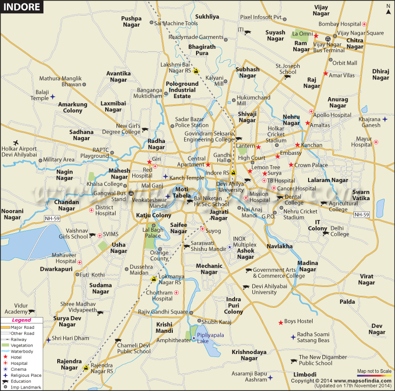 City Map of Indore