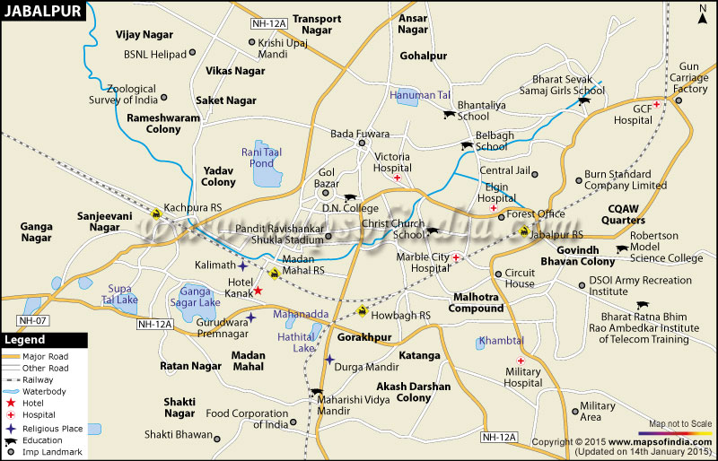 City Map of Jabalpur