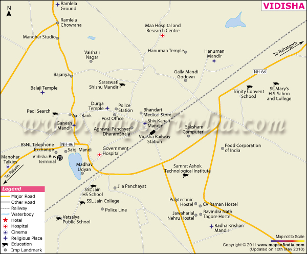 City Map Vidisha