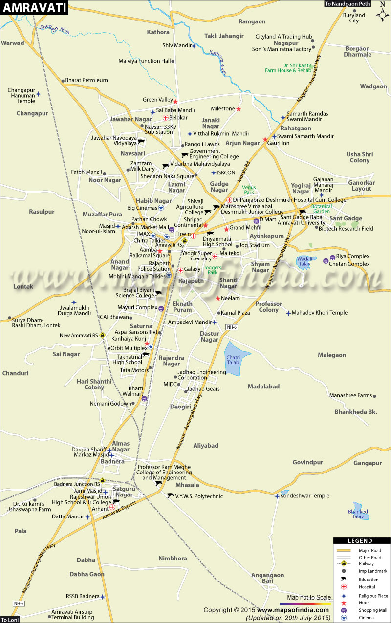 Amravati City Map