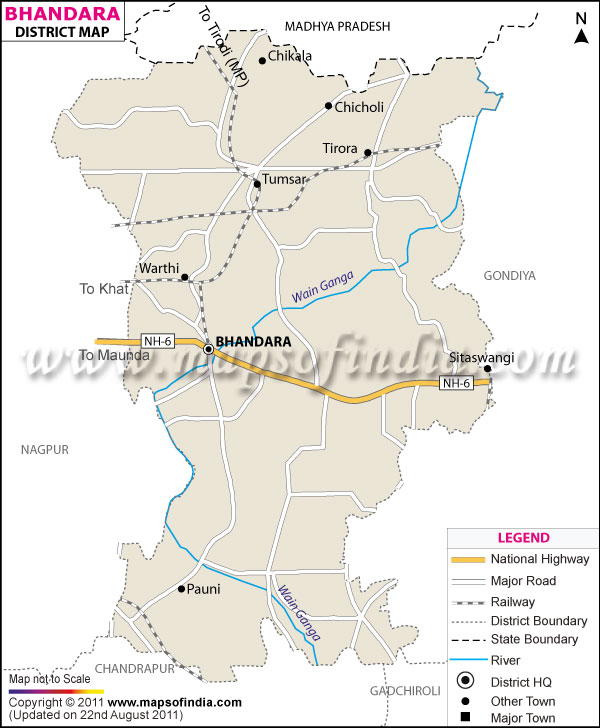 District Map of Bhandara