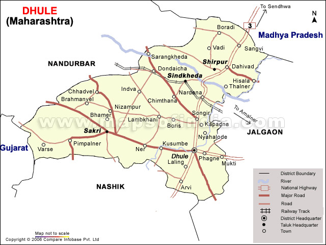 Dhule District Map