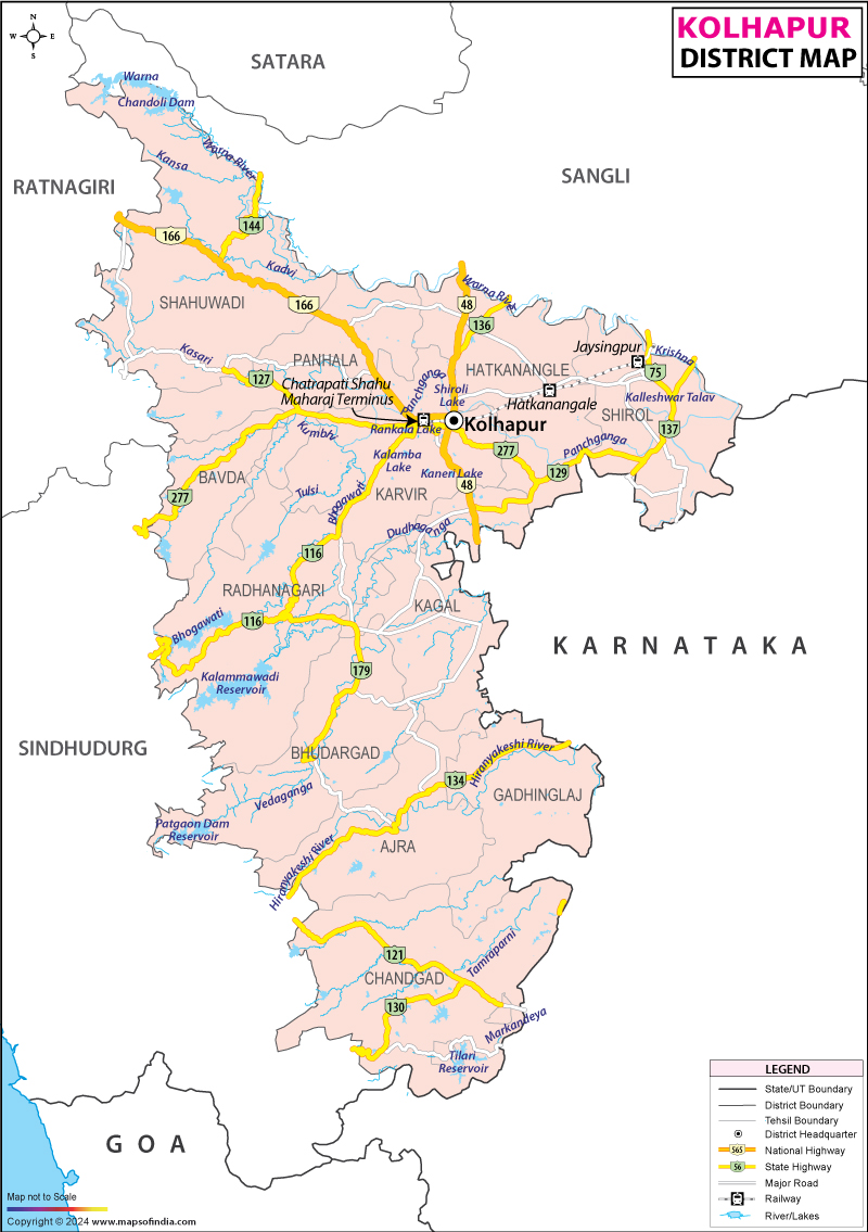 District Map of Kolhapur
