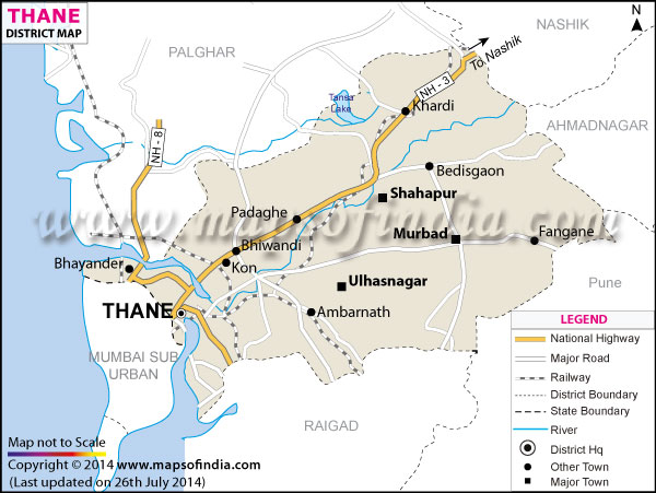 District Map of Thane