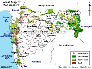 Maharashtra Forest Map