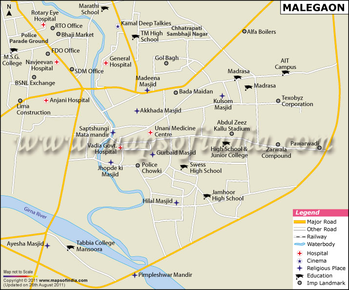 City Map of Malegaon