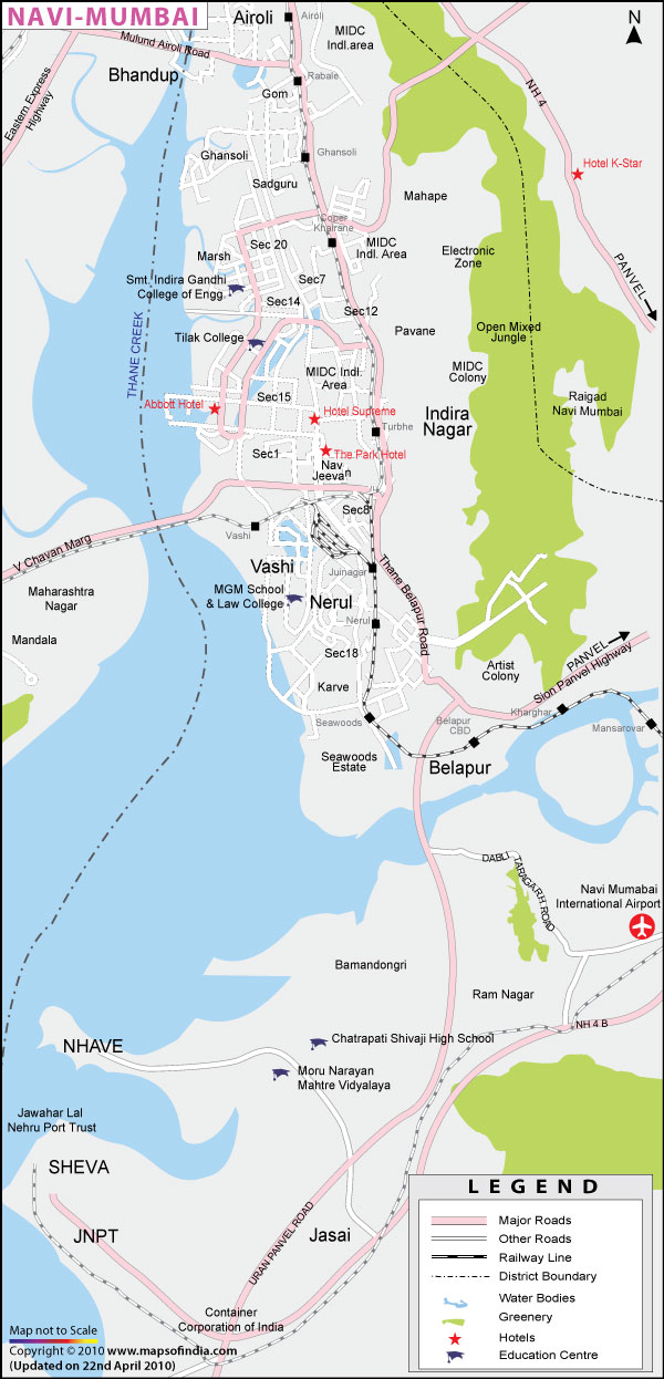 Navi Mumbai Map