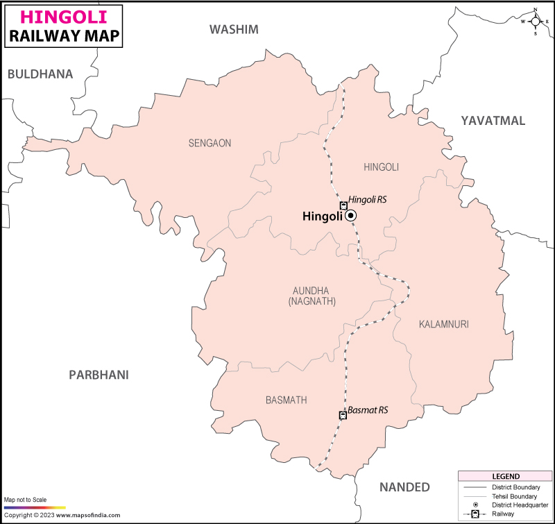 Railway Map of Hingoli