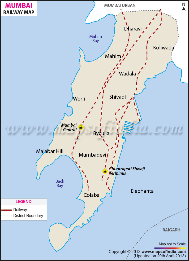 Railway Map of Mumbai