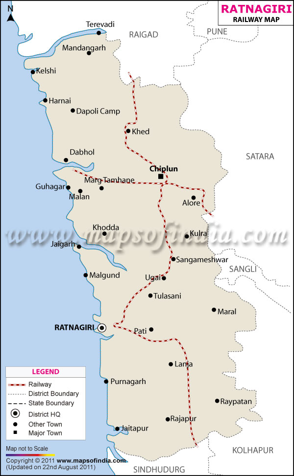 Railway Map of Ratnagiri