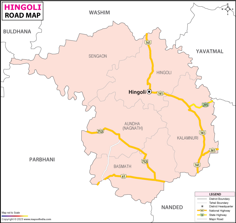 Hingoli Road Map