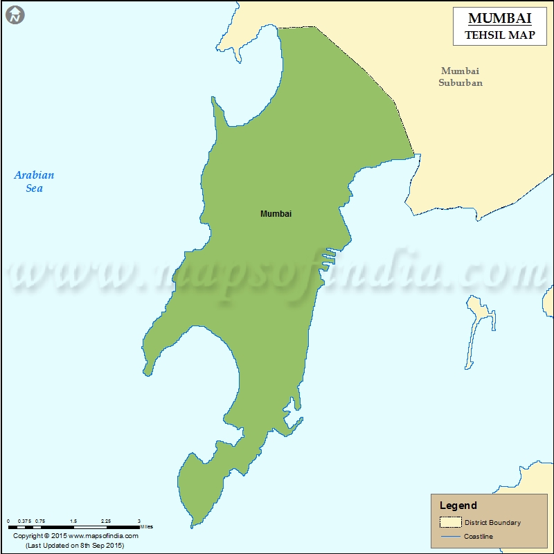 Tehsil Map of Mumbai