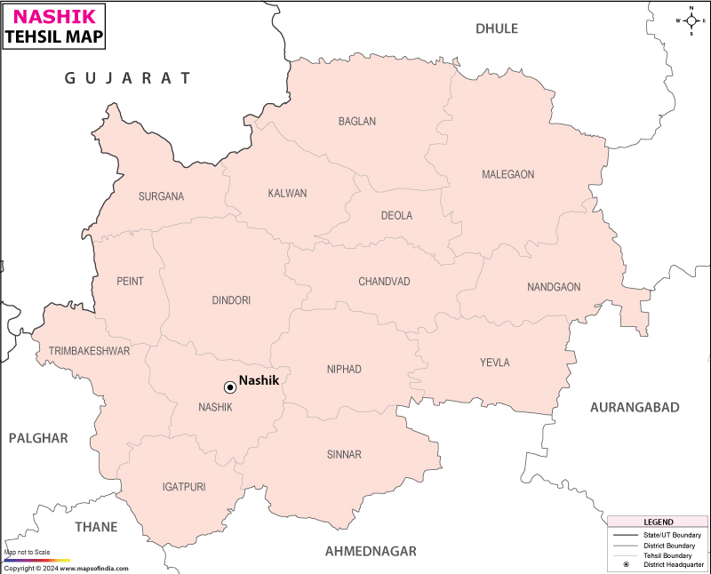 Nashik Tehsil Map