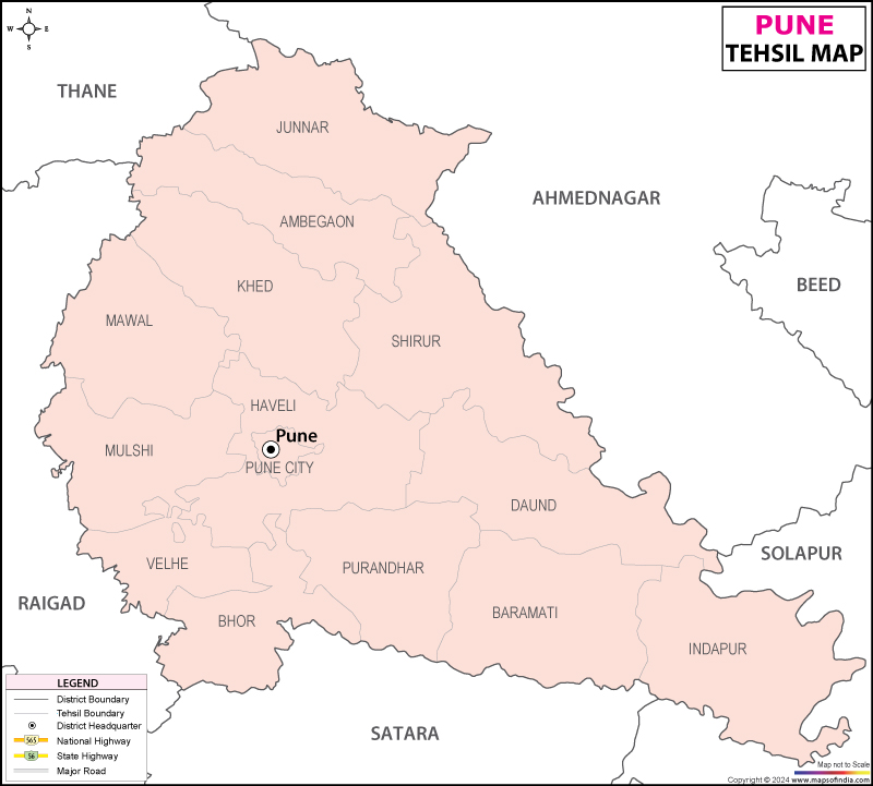 Pune Tehsil Map