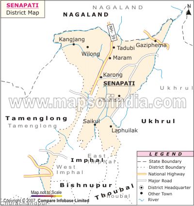 District Map of Senapati