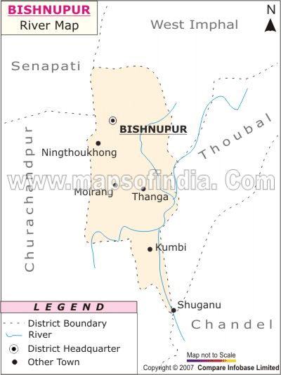 River Map of Bishnupur