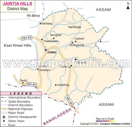 East Garo Hills District Map