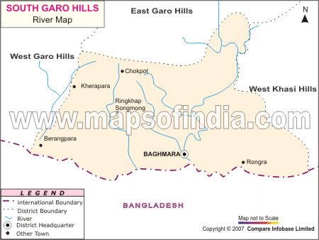 River Map of South Garo Hills