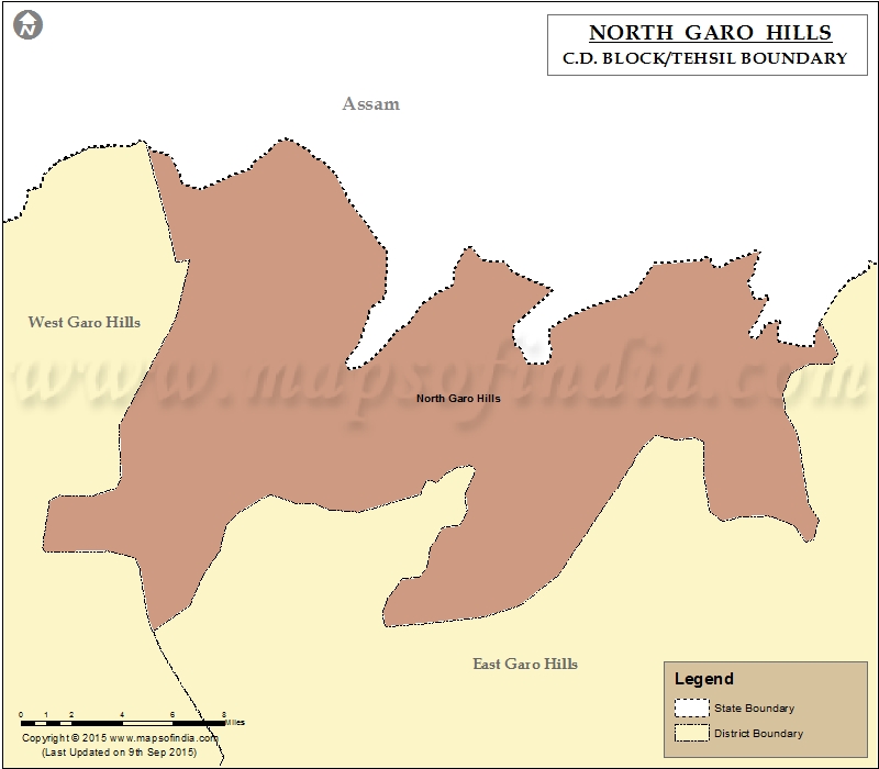 Tehsil Map of North Garo Hills