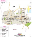 Meghalaya Road Network Map