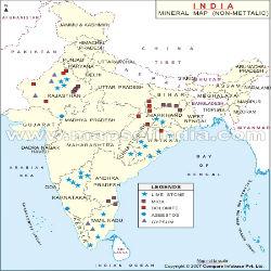 Non Metallic Map of India