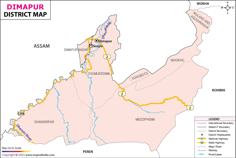 District Map of Dimapur