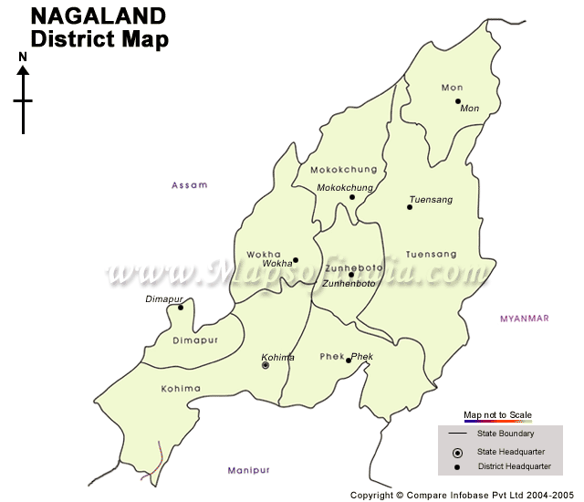 District Map Of Nagaland