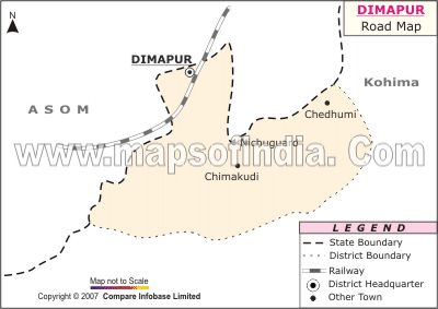 Dimapur Railway Map