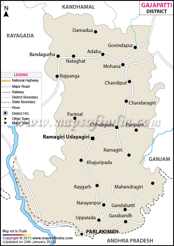  Mahendragiri and Chandragiri are of prime interest in Gajapati.