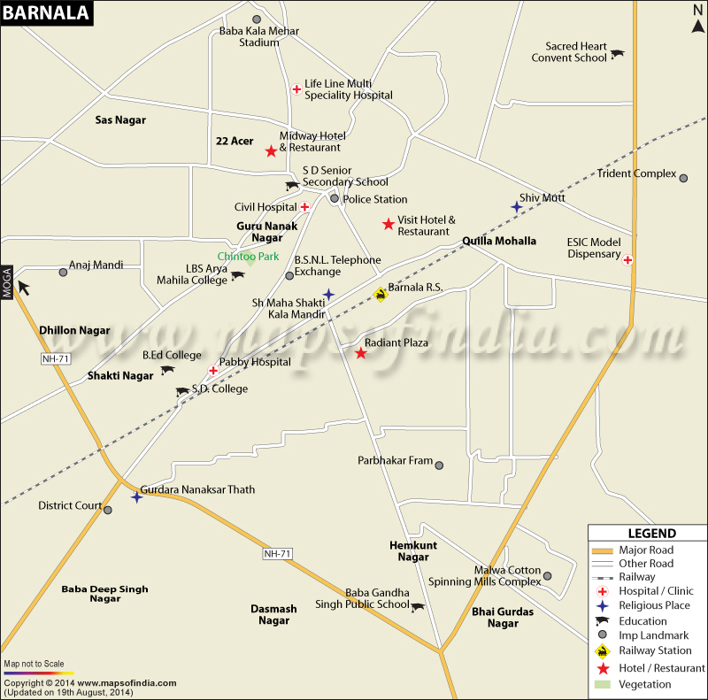 Barnala City Map