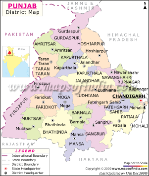 Map of Punjab