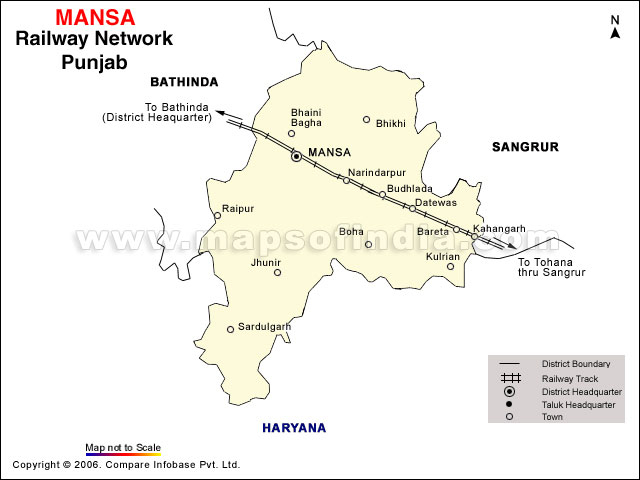 Railway Network Map of Mansa