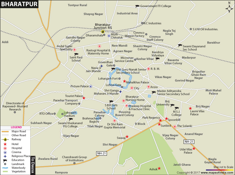 Bharatpur City Map