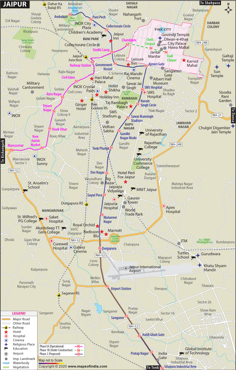 Jaipur City Map