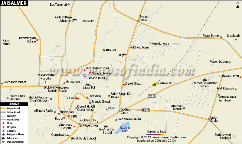 Jaisalmer City Map
