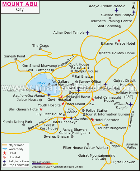 Mount Abu Map