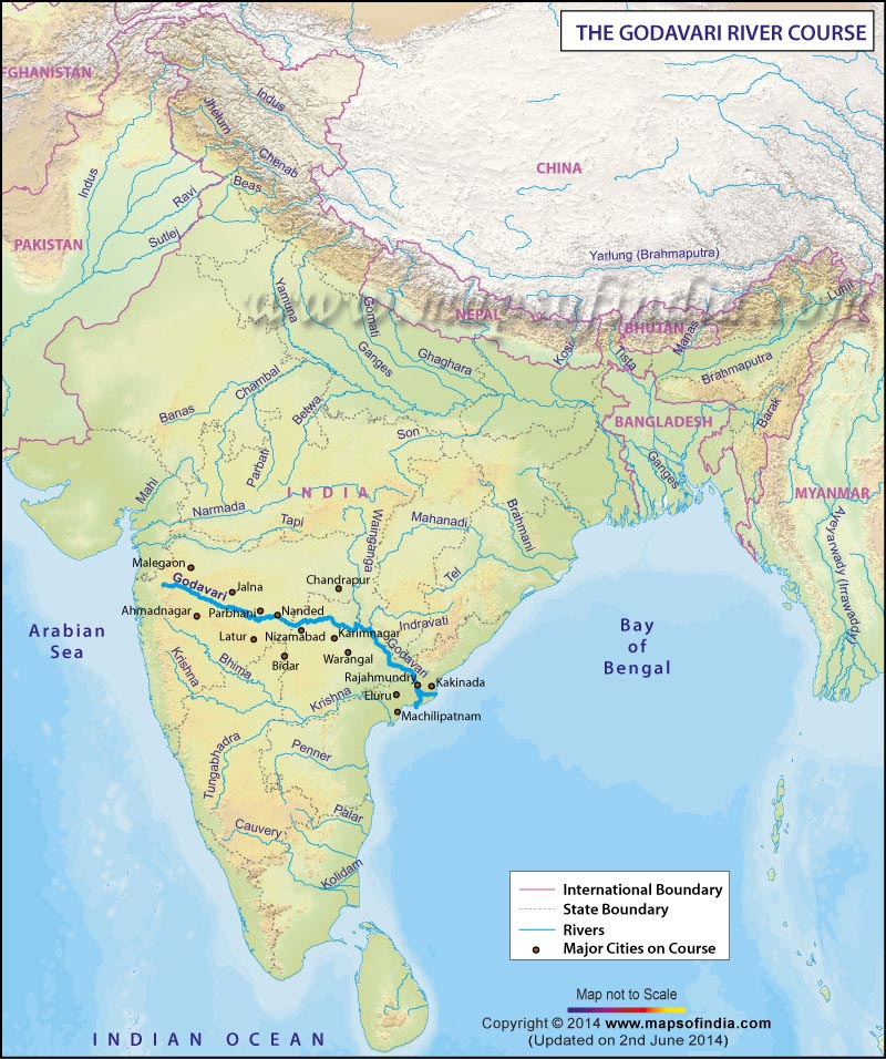 Route Map of River Godavari