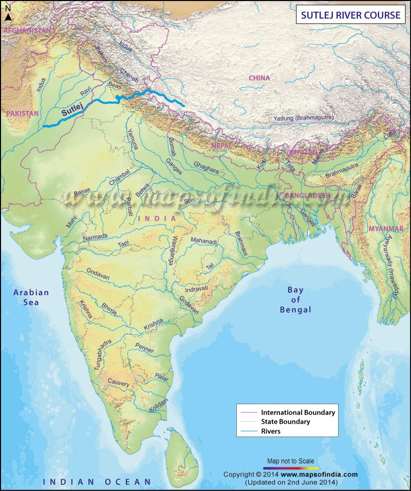 Sutlej River Course Map