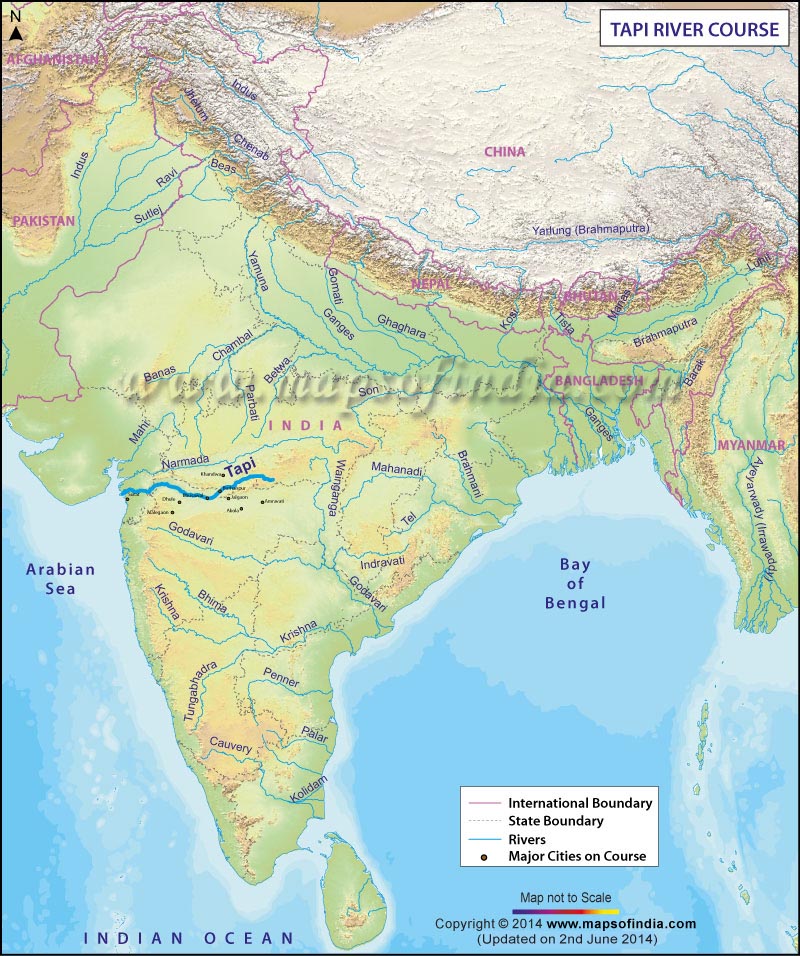 Tapti River Course Map