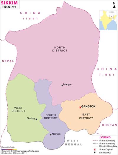 Sikkim Map