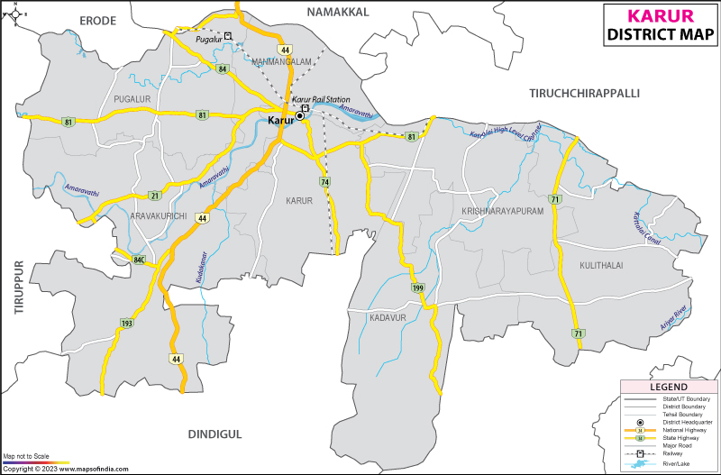 District Map of Karur