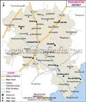 Pudukkotta District Map