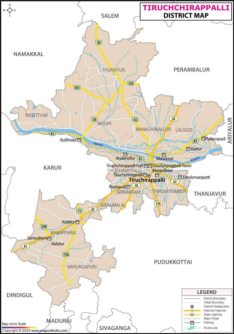 Kancheepuram District Map