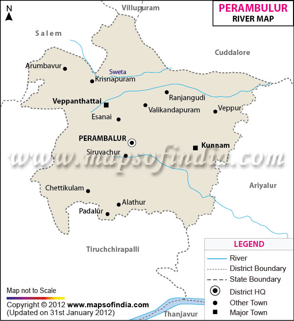 River Map of Perambalur