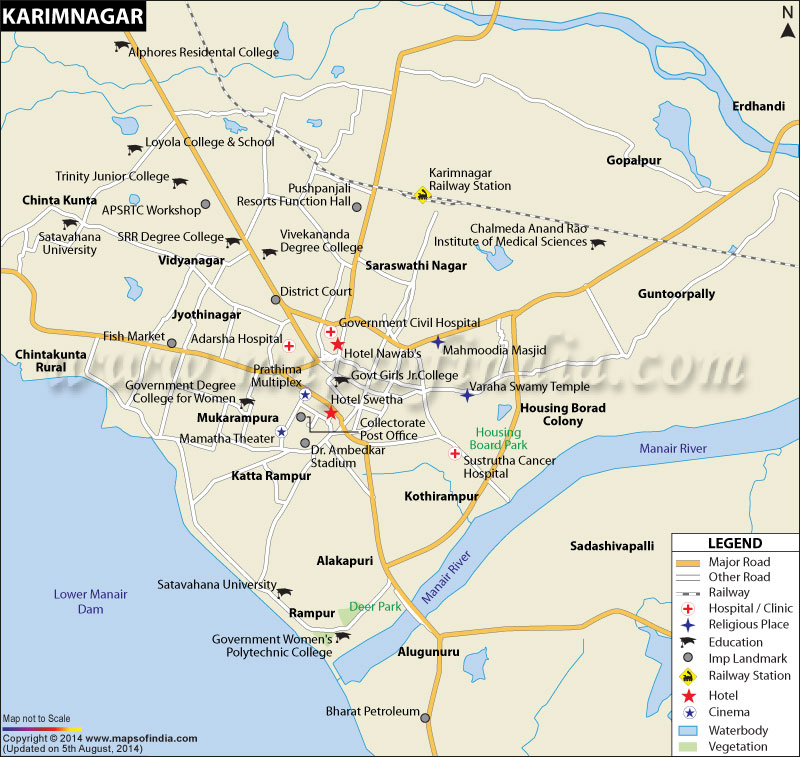 Karimnagar City Map