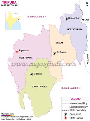 Map of Tripura