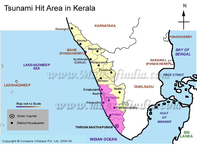 Tremors and Tidal Wave  - Tsunami Hits West Kerala