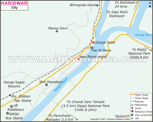 Haridwar City Map
